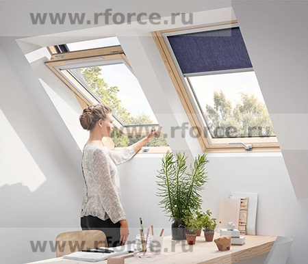 Мансардное окно VELUX GLL 1061B, FK06 (66x118), 2-х камерный с/пакет, ручка снизу