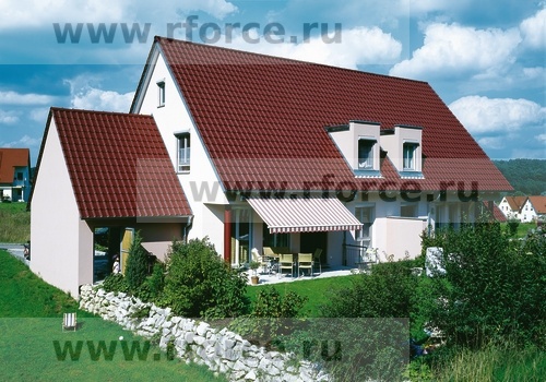 Керамическая черепица CREATON Futura глазурь Finesse rot glasiert